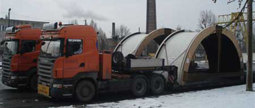 Транспортиране на фундаментни части за топкови мелници от България до Казахстан